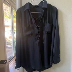 Olivaceous Blue Blouse